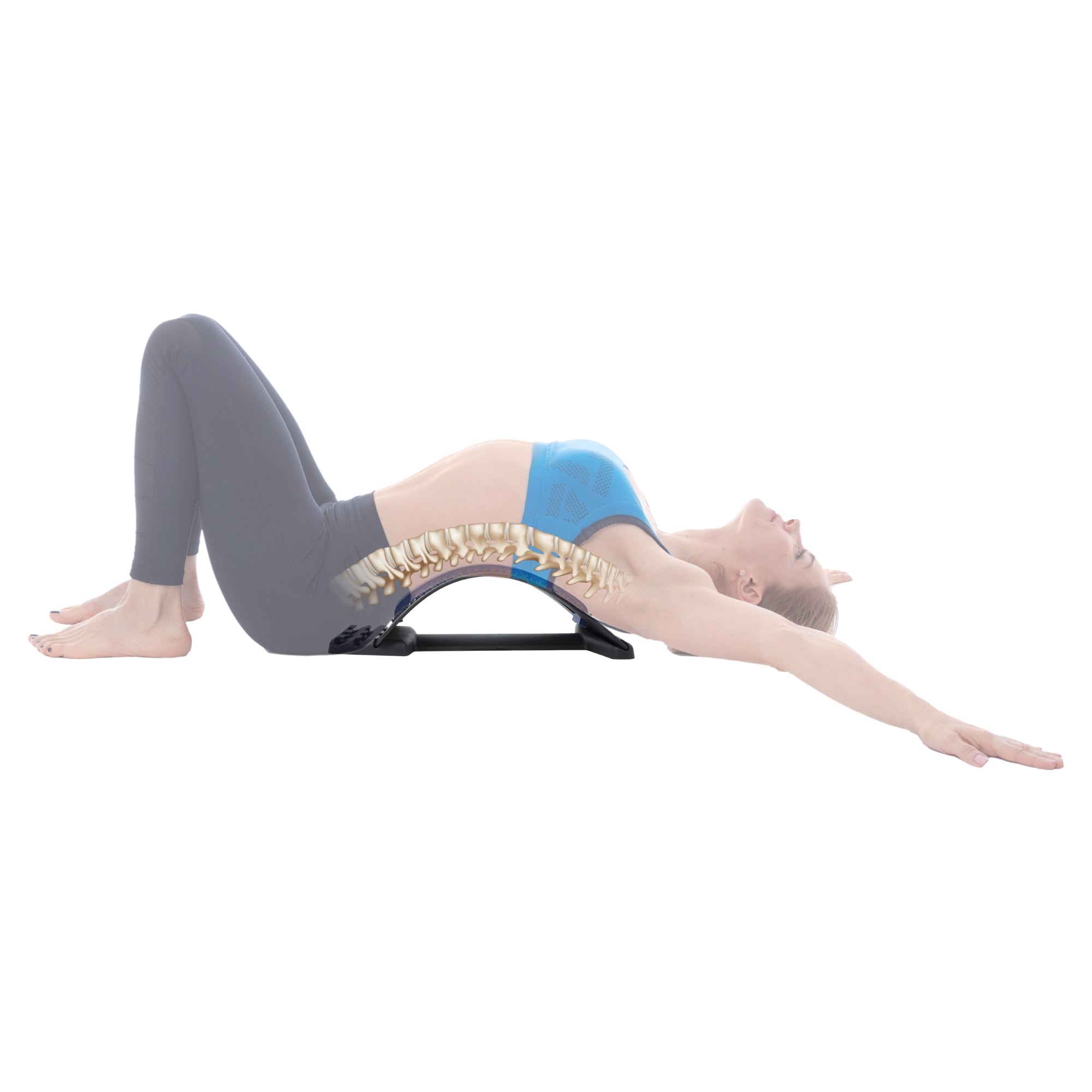 3 Level Adjustable Back Stretcher for Lower Back Pain Relief