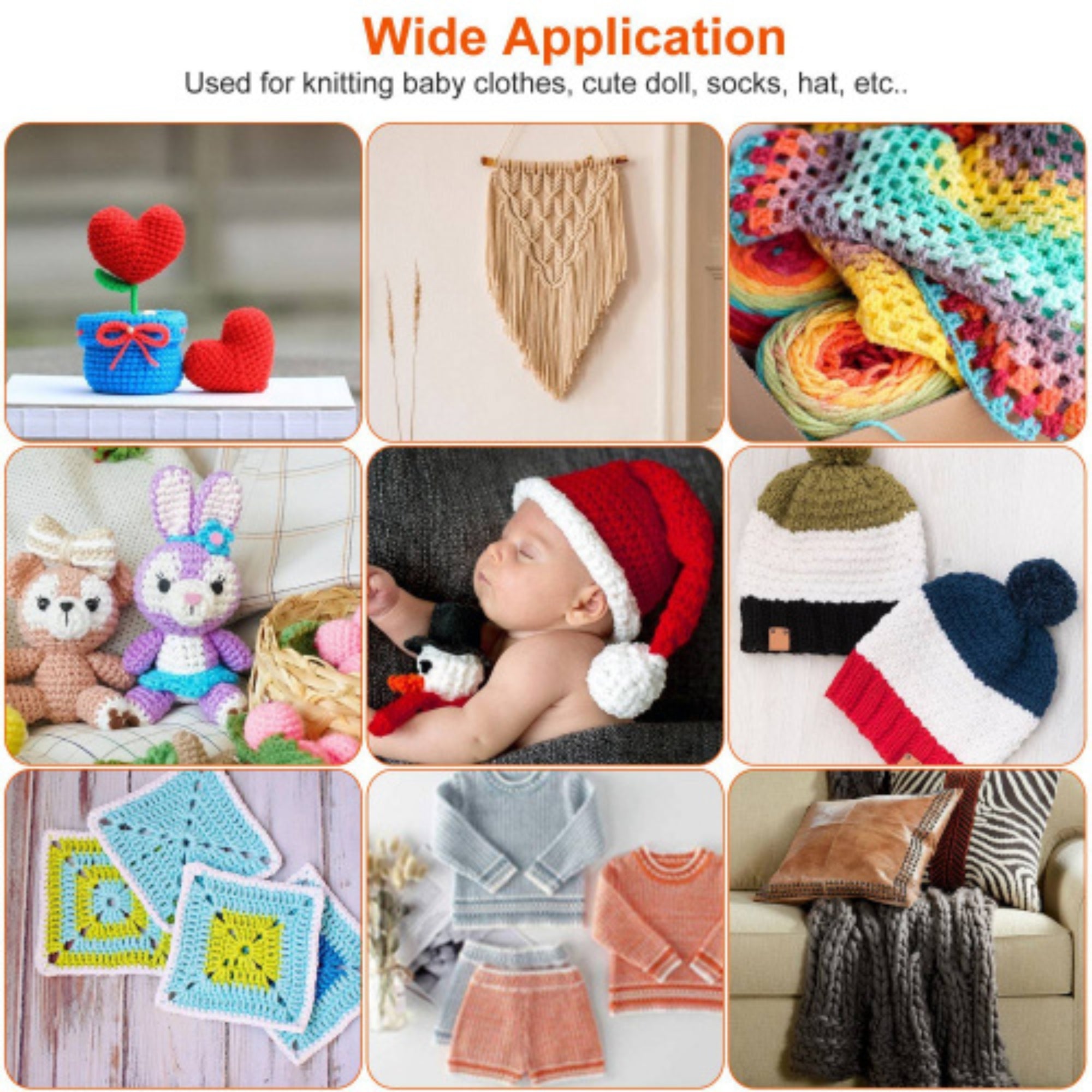 38-Pieces Ergonomic Crochet Hooks Set with Case