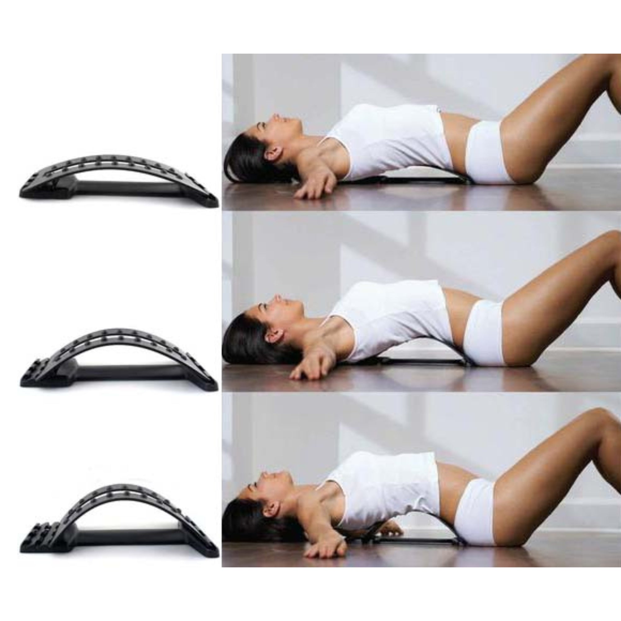 3 Level Adjustable Back Stretcher for Lower Back Pain Relief