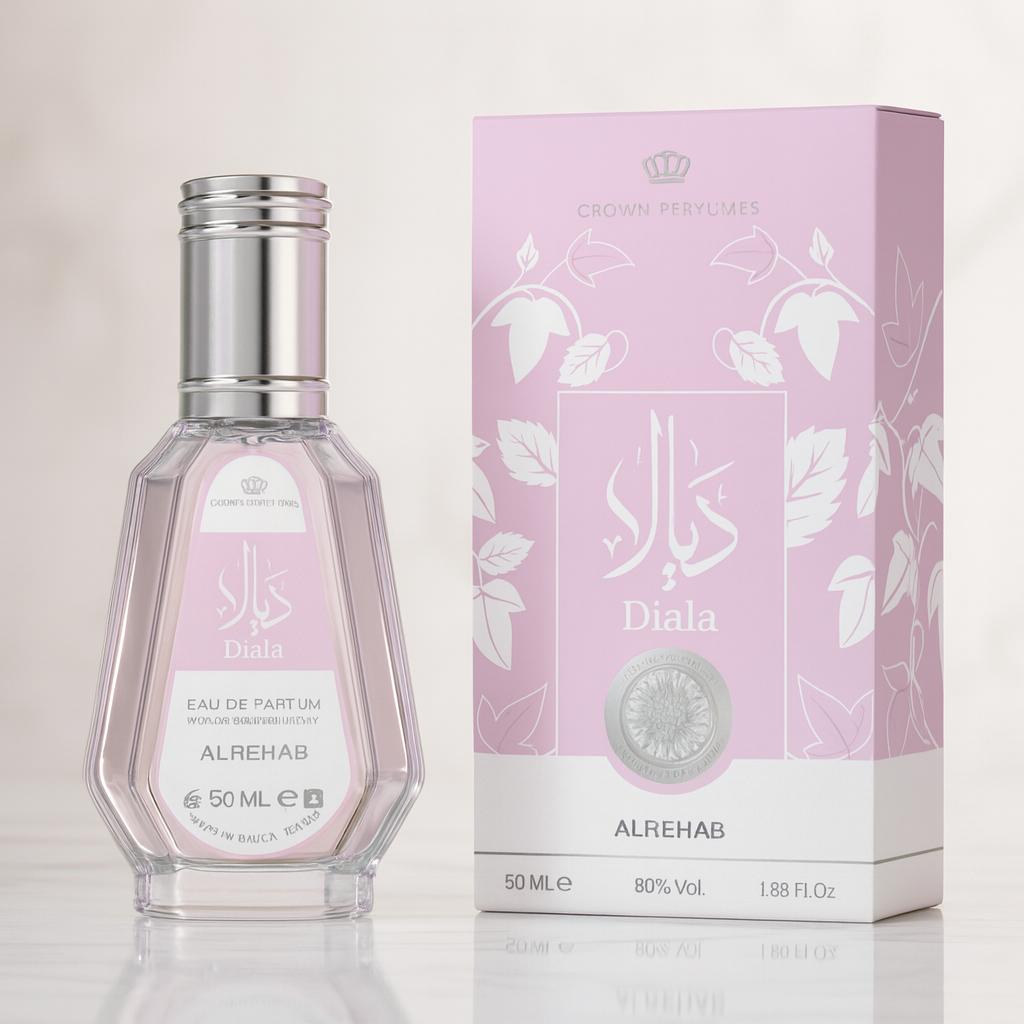 Al-Rehab Diala Perfume 50ml - Fresh Aromatic Spray with Soft Long-Lasting Scent for Daily Wear