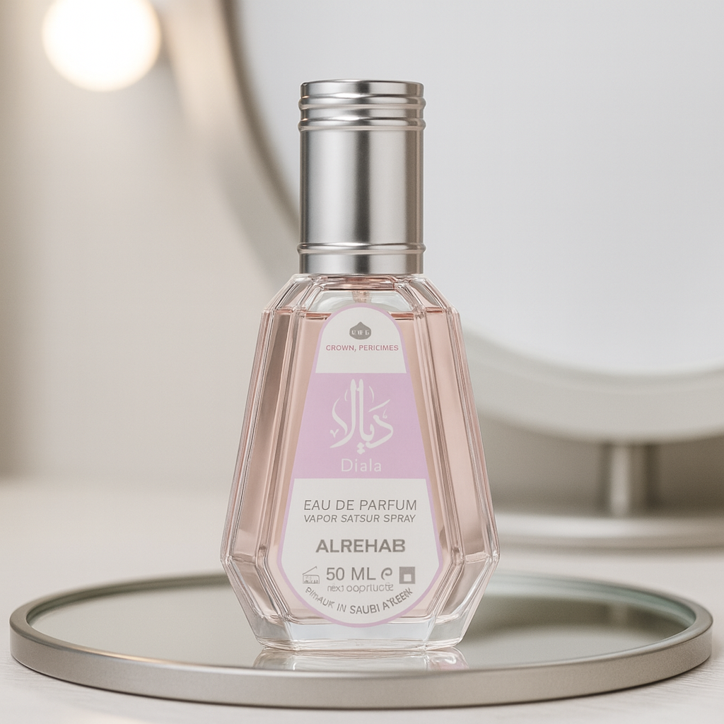Al-Rehab Diala Perfume 50ml - Fresh Aromatic Spray with Soft Long-Lasting Scent for Daily Wear