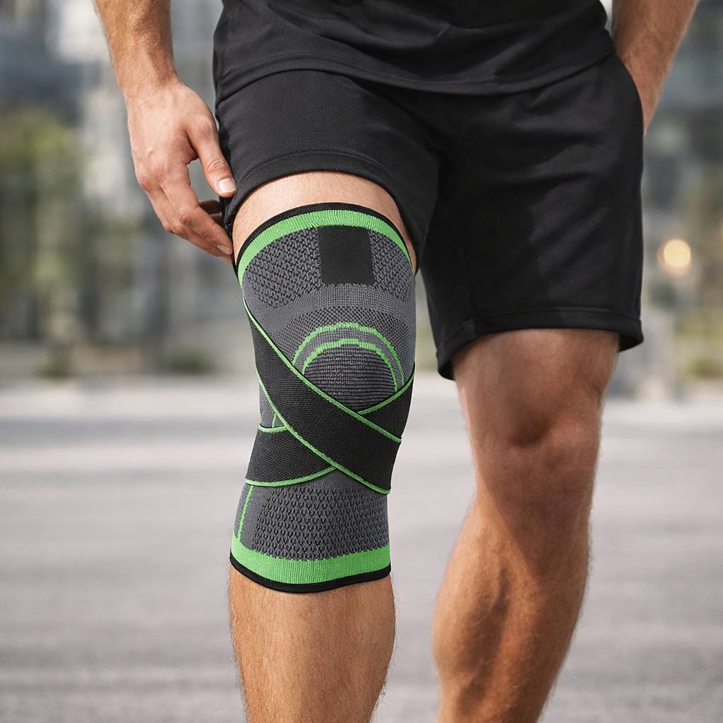 DCF Compression Knee Sleeve with Adjustable Straps