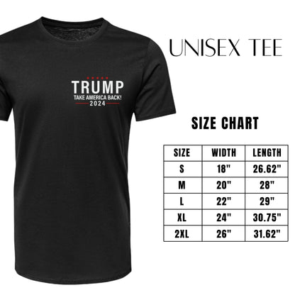 Unisex Graphic Tee Trump - DoneFather Print Double-Sided Casual T-Shirt