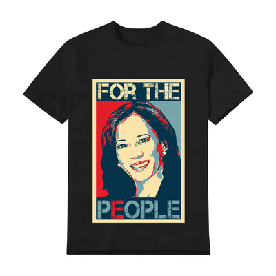 Unisex Graphic Tee Kamala For The People Print Casual T-Shirt