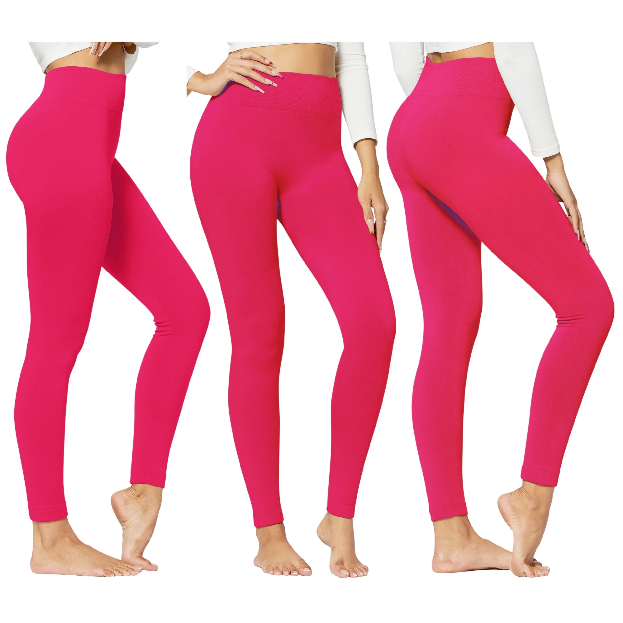 1-Pack Women's High-Waisted Cozy Fleece-Lined Seamless Leggings