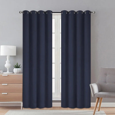 2-Piece Thermal Blackout Window Curtain | 54" W x 84" L Each Panels | 100% Polyester | Blocks 99% Sunlight |Noise-Reducing | 8 Grommets Per Panel | Total 2 Panels in 1 Package