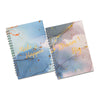 5x7 Inches Wirebound Notebooks 80 Sheets with Hot Stamped Covers (2-Pack)