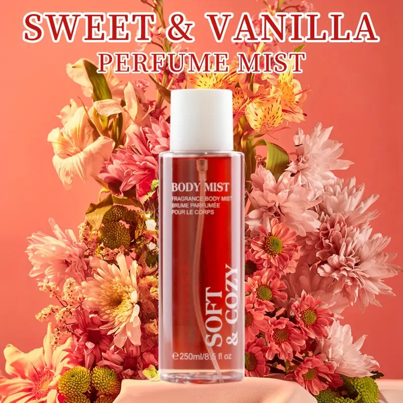 Soft & Cozy Body Mist Spray 8.5 FL OZ for Women Long-Lasting Fragrance