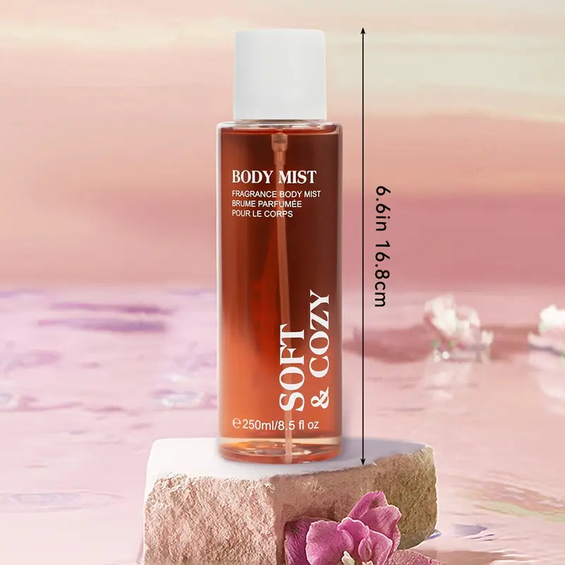 Soft & Cozy Body Mist Spray 8.5 FL OZ for Women Long-Lasting Fragrance