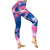 Women's Honey Comb Tie Dye Leggings for Tummy Control & Yoga