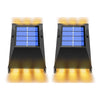 Waterproof Outdoor Solar LED Wall Lights 2-Pack