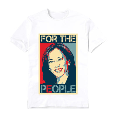 Unisex Graphic Tee Kamala For The People Print Casual T-Shirt