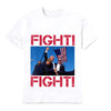 Unisex Graphic Tee Trump Fight Print Casual T-Shirt