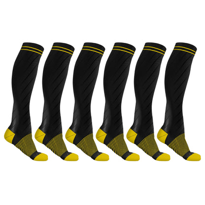 DCF Copper-Infused Elite Knee-High Compression Socks (6 Pairs)