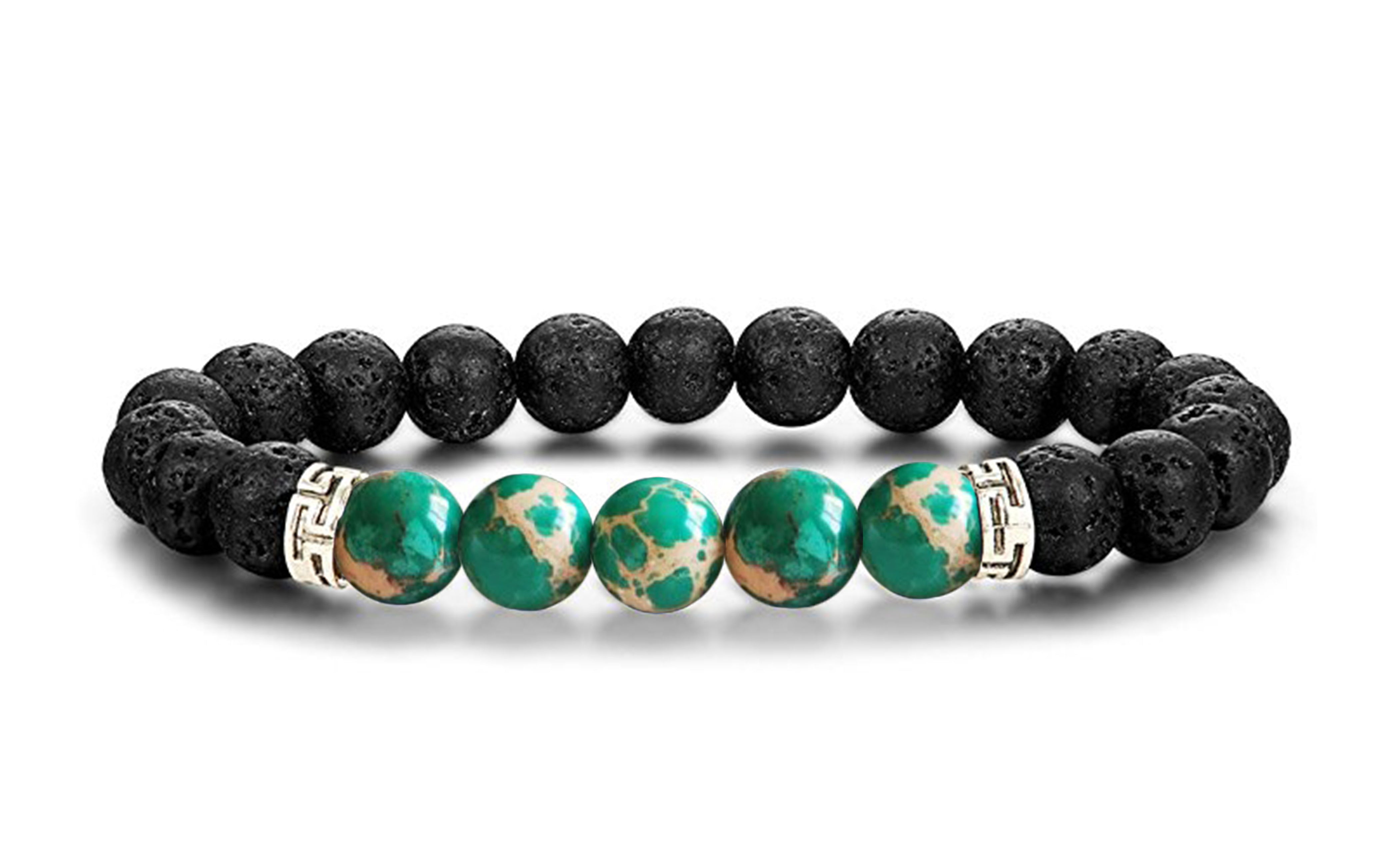 Lava Stone Chakra Diffuser Bracelet with Optional Essential Oils