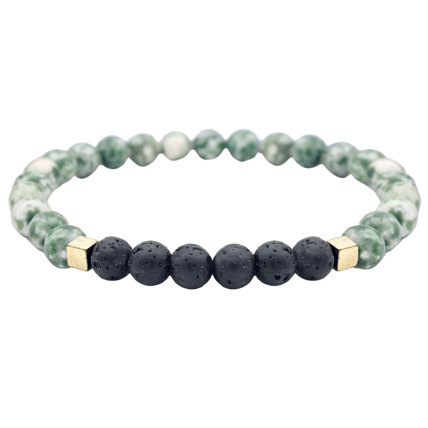 Mixed Lava Stone Chakra Diffuser Bracelet with Optional Essential Oils