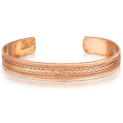 Copper Bracelets Indian Pattern Women's Men's Spiritual Yoga Jewelry