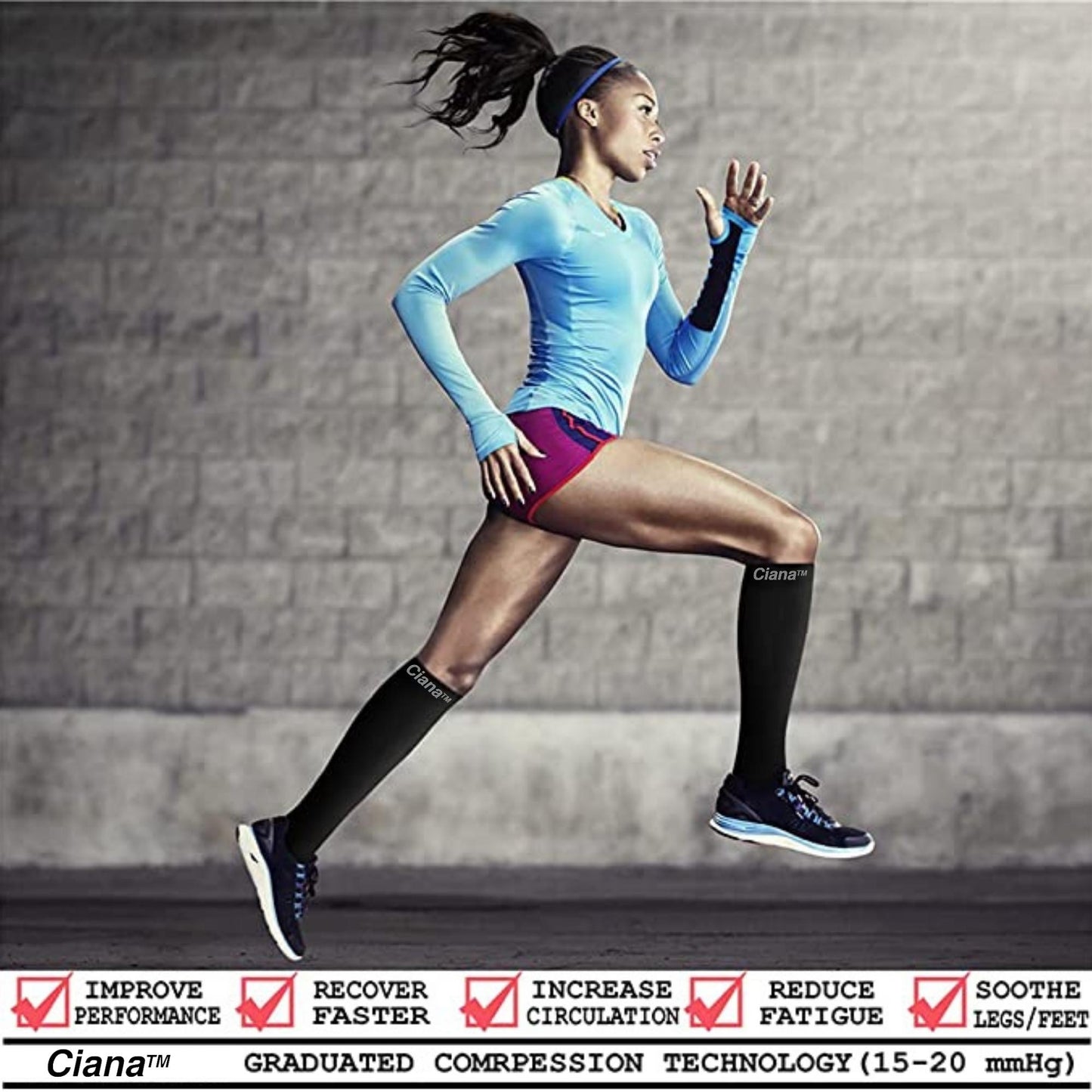 Graduated Compression Support Socks (6-Pack)