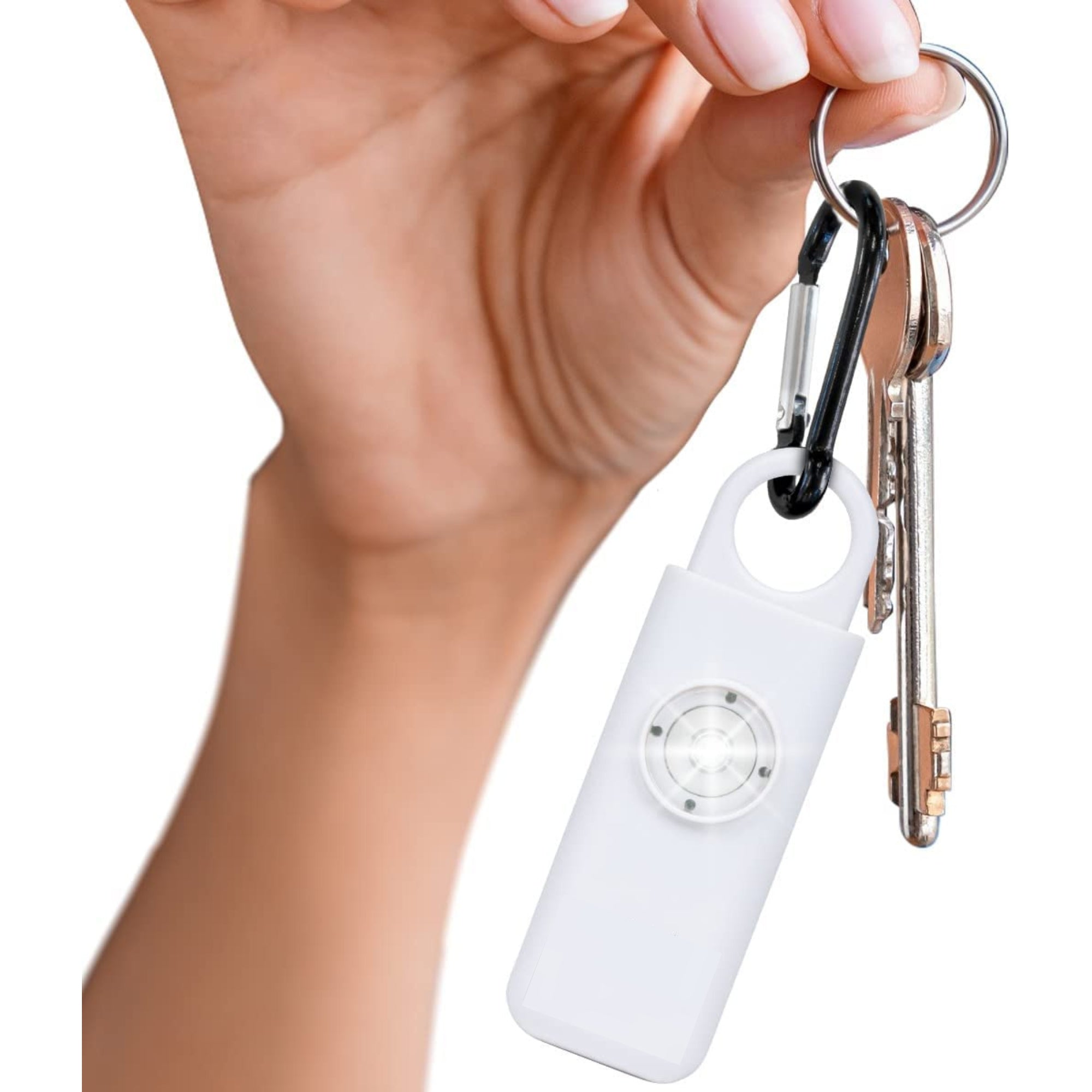 Rechargeable Self-Defense Alarm with High-Decibels and Strobing Light