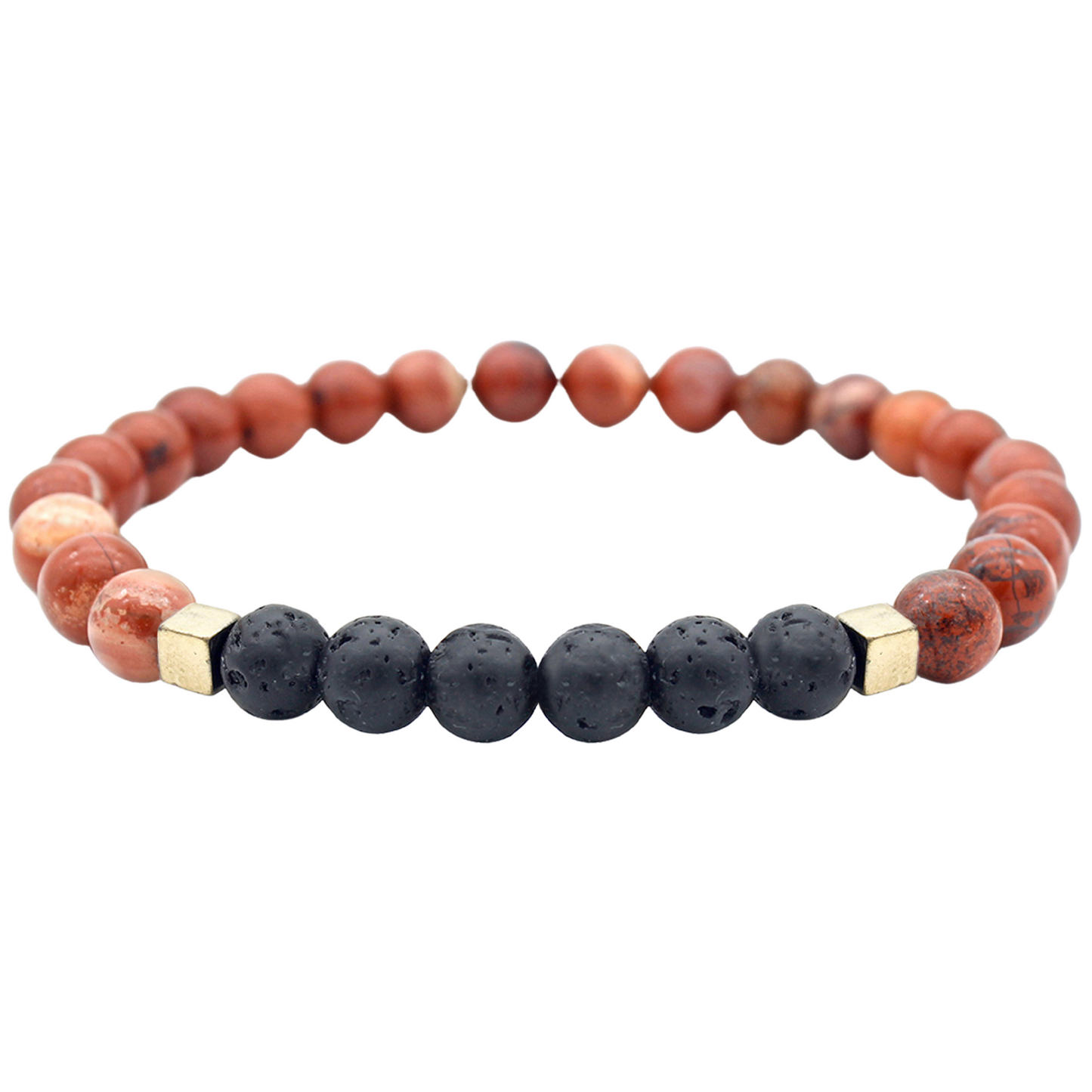 Mixed Lava Stone Chakra Diffuser Bracelet with Optional Essential Oils