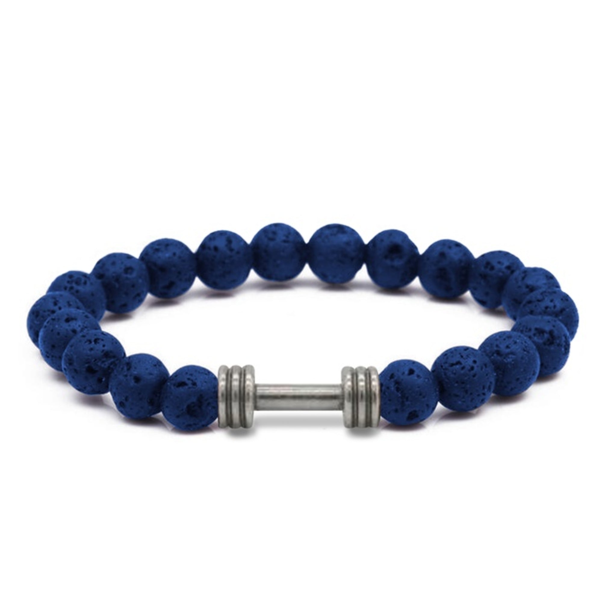 Men's Natural Stone Dumbbell Bracelet by Akor
