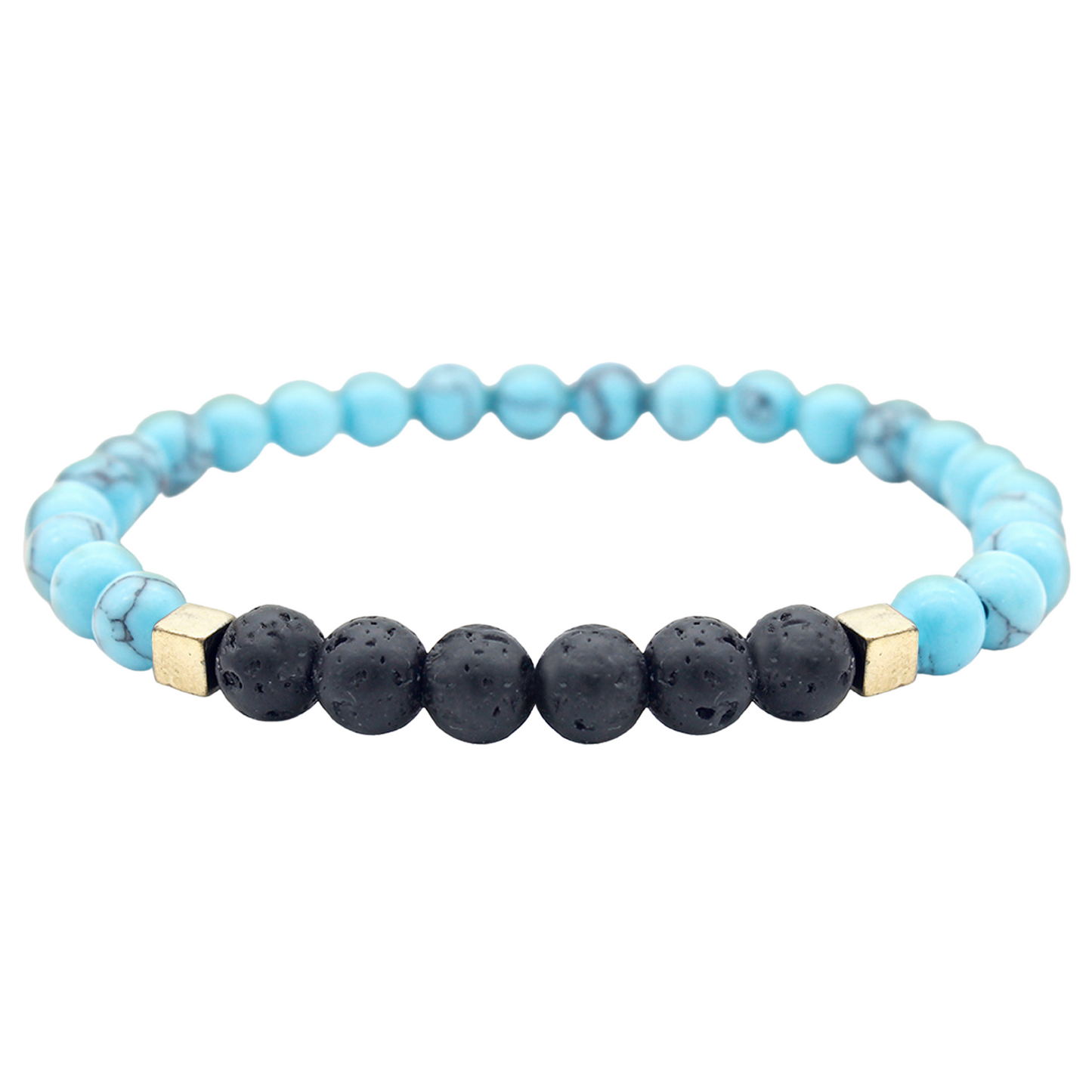 Mixed Lava Stone Chakra Diffuser Bracelet with Optional Essential Oils