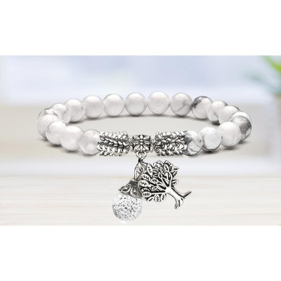 Tree of Life Bohemian Lava Diffuser Bracelet with Optional Essential Oils