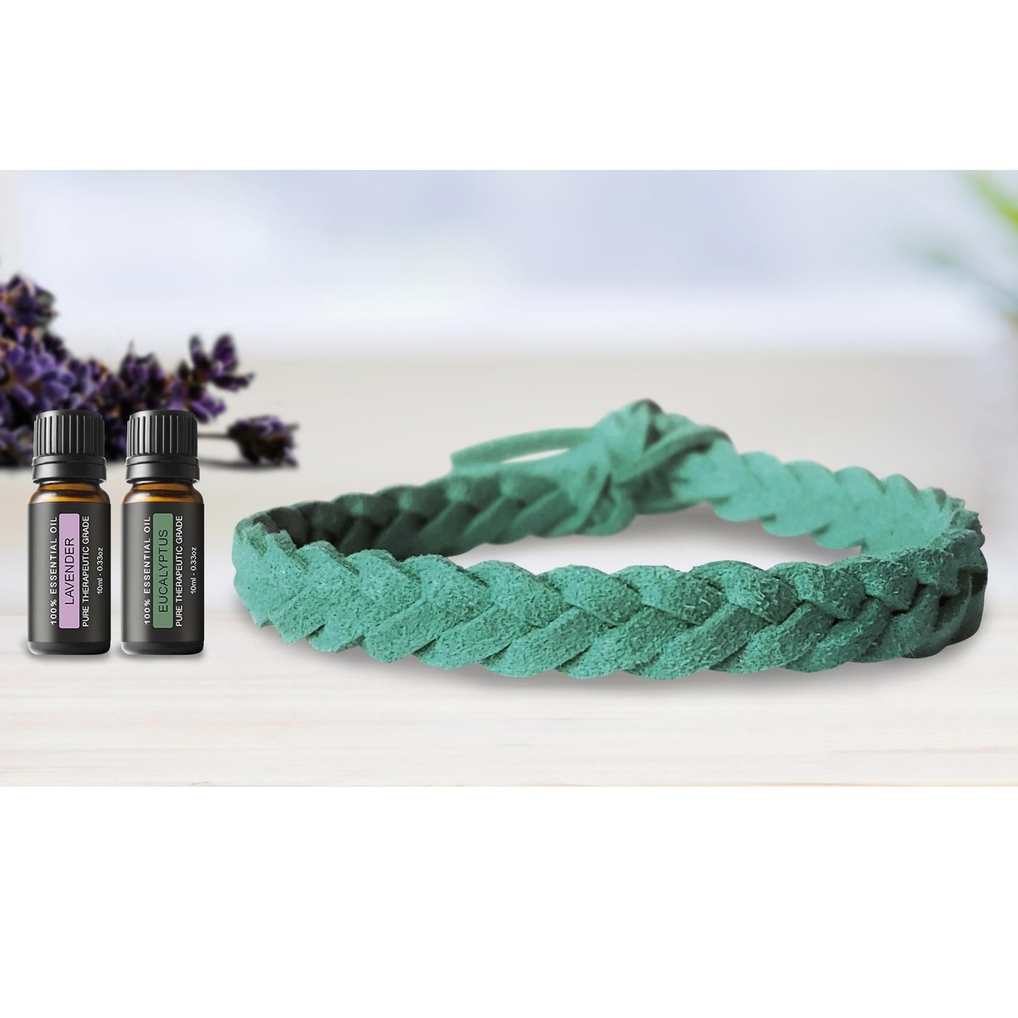 Super-Soft Braided Essential Oil Diffuser Bracelet Faux Suede