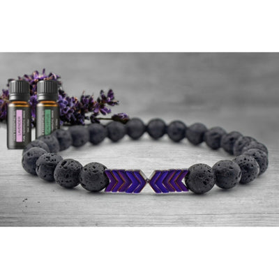 Lava Stone Diffuser Bracelet with Optional Essential Oils