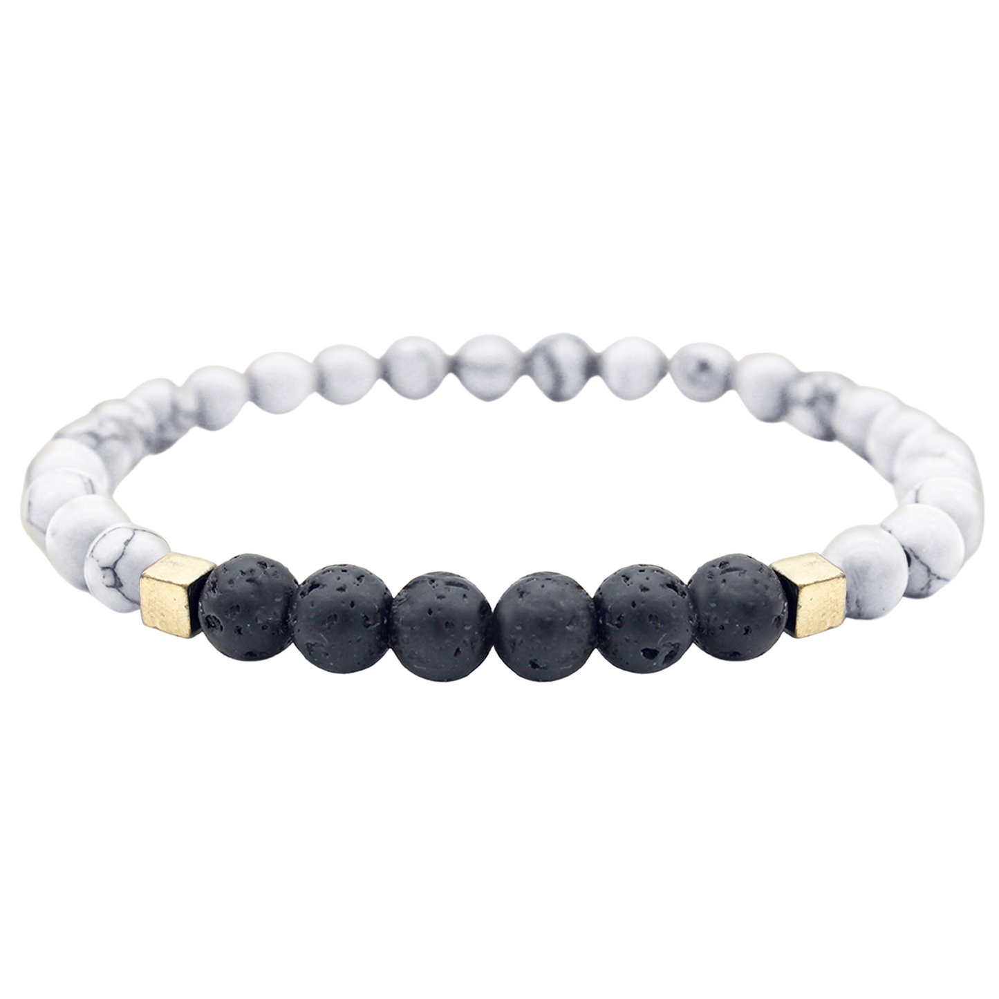 Mixed Lava Stone Chakra Diffuser Bracelet with Optional Essential Oils