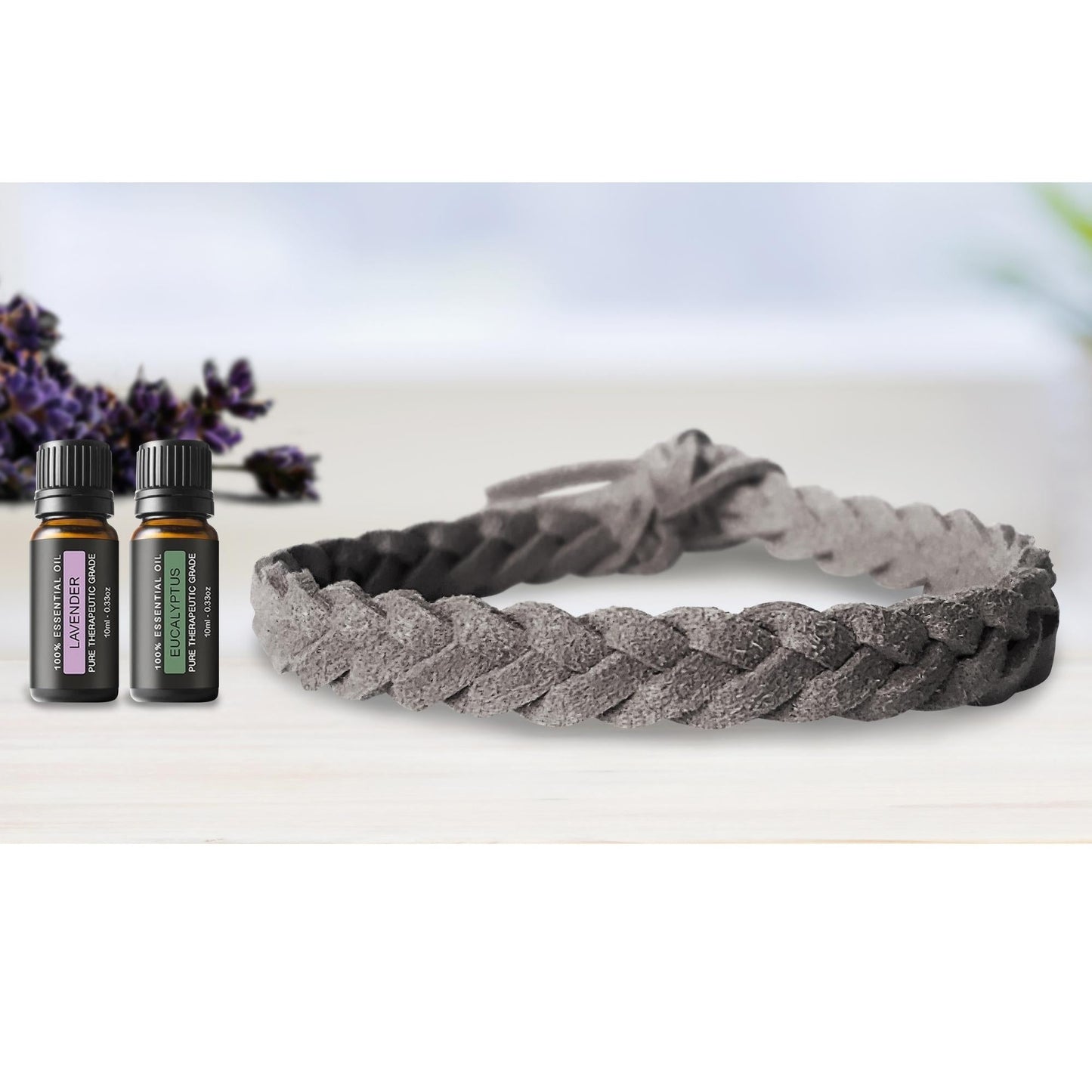 Super-Soft Braided Essential Oil Diffuser Bracelet Faux Suede
