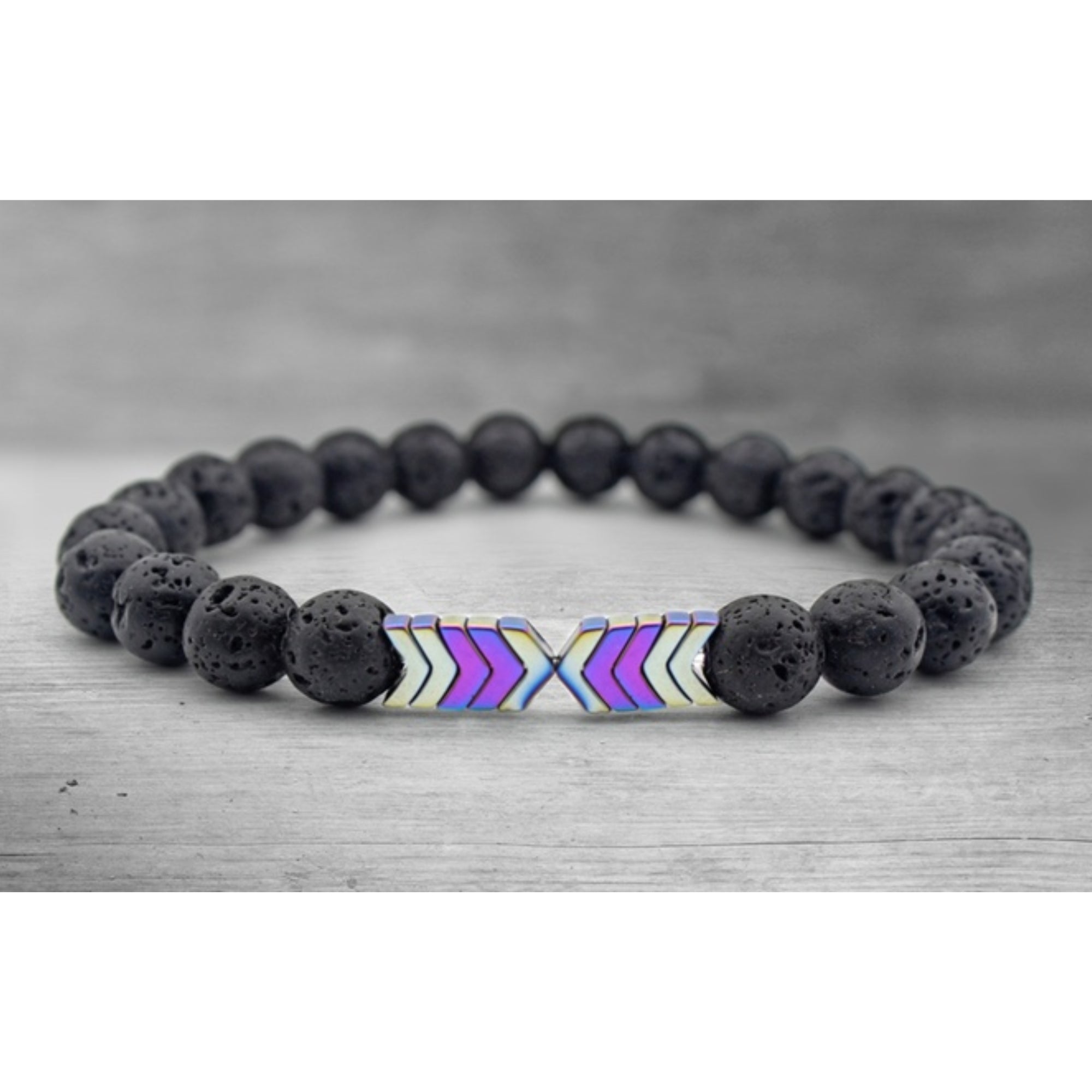 Lava Stone Diffuser Bracelet with Optional Essential Oils