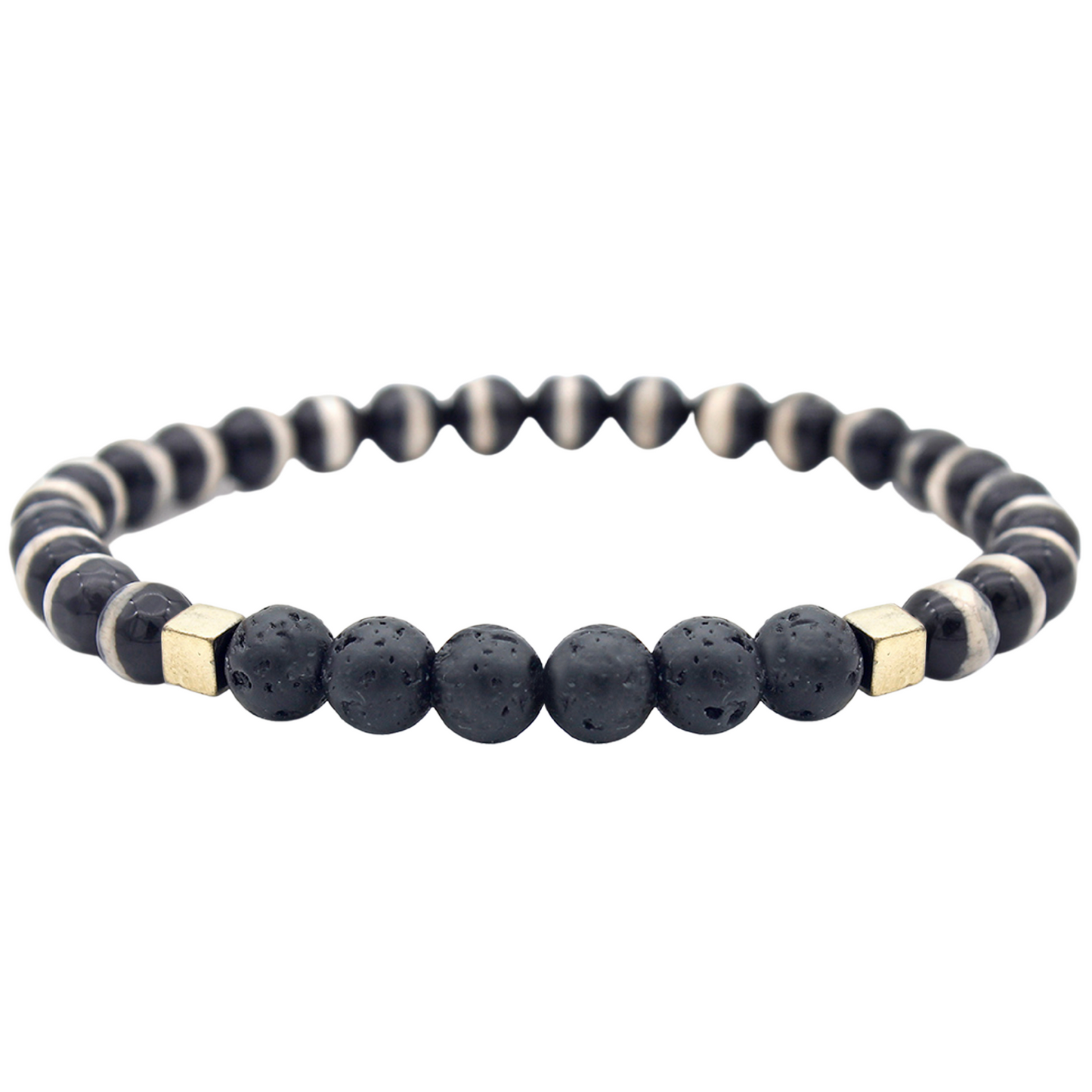 Mixed Lava Stone Chakra Diffuser Bracelet with Optional Essential Oils