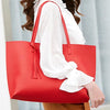 SoCal High-Quality Women's Trendy Faux Leather Tote Bag