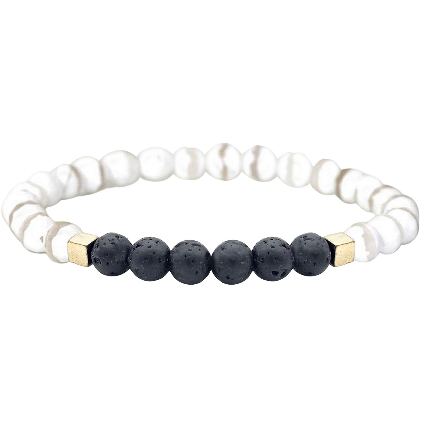 Mixed Lava Stone Chakra Diffuser Bracelet with Optional Essential Oils