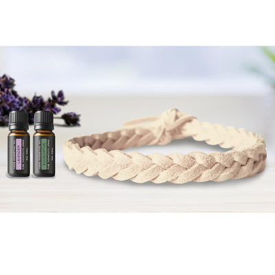 Super-Soft Braided Essential Oil Diffuser Bracelet Faux Suede