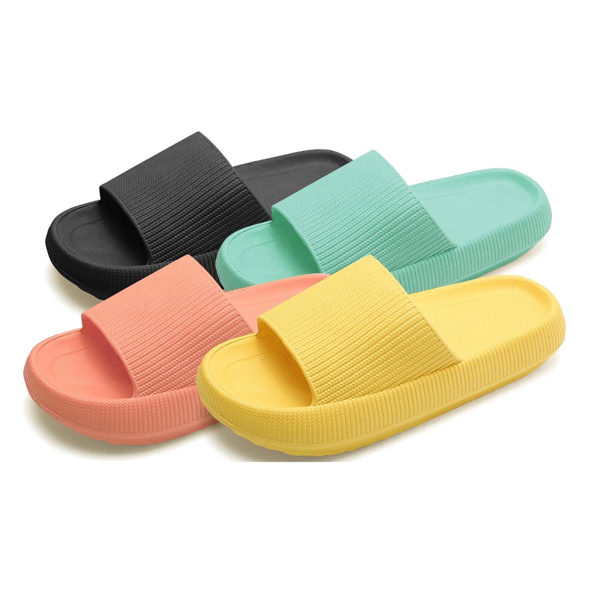 Comfy Non-Slip Cushioned Thick Sole Slippers for Indoor and Outdoor