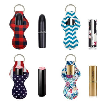 5-Pack: Lip Balm & Lipstick Keychain Sleeve