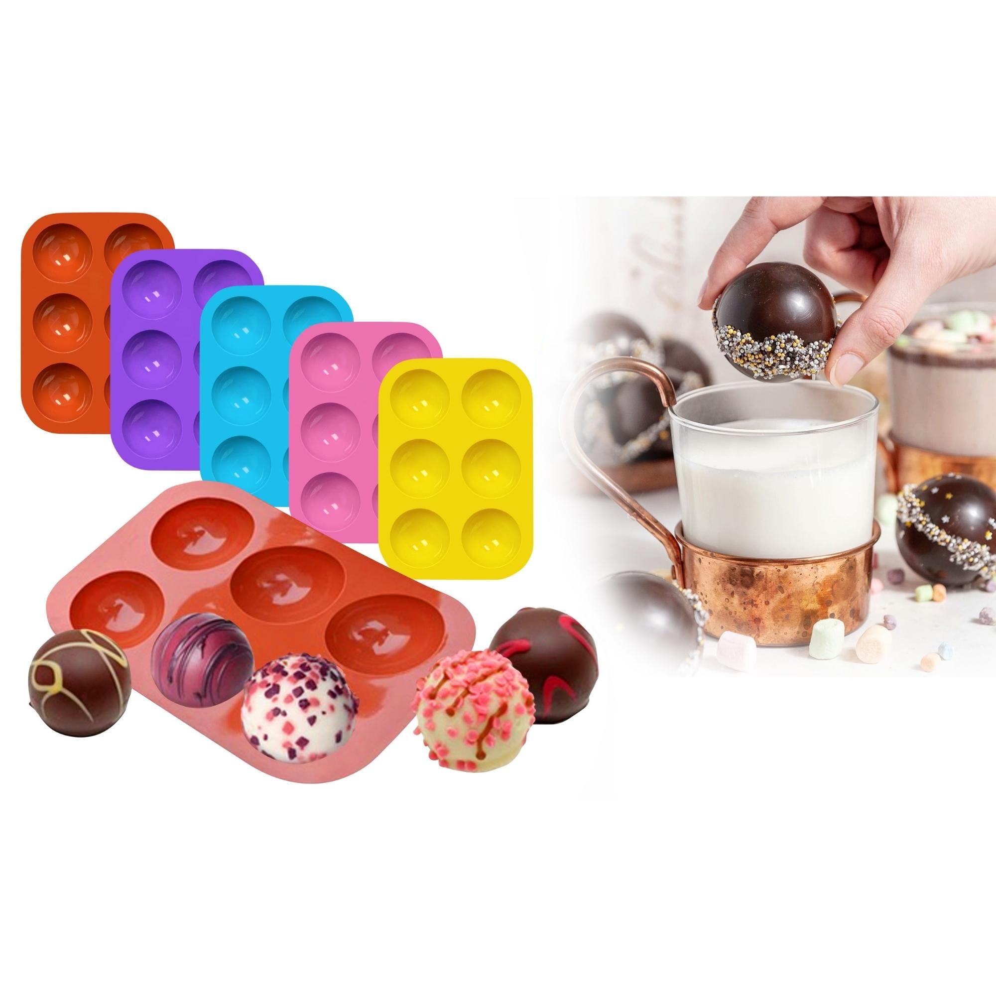 XL Chocolate Bomb Molds - 5 Colors