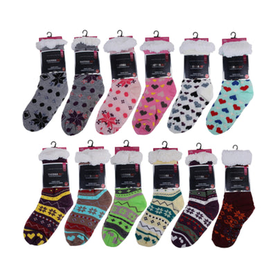 6-Piece Sherpa Socks Assorted