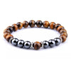 Tiger Eye Lava Hematite Bracelet by Akor