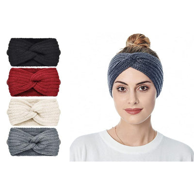 4 Pack: Super-Soft Warm Headband and Ear Warmer