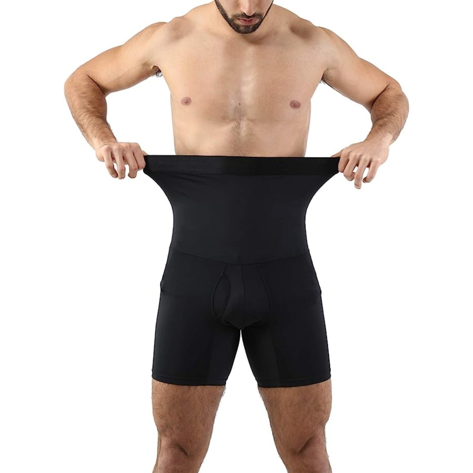 Men Tummy Control Shorts High Waist Slimming Shapewear Body Shaper