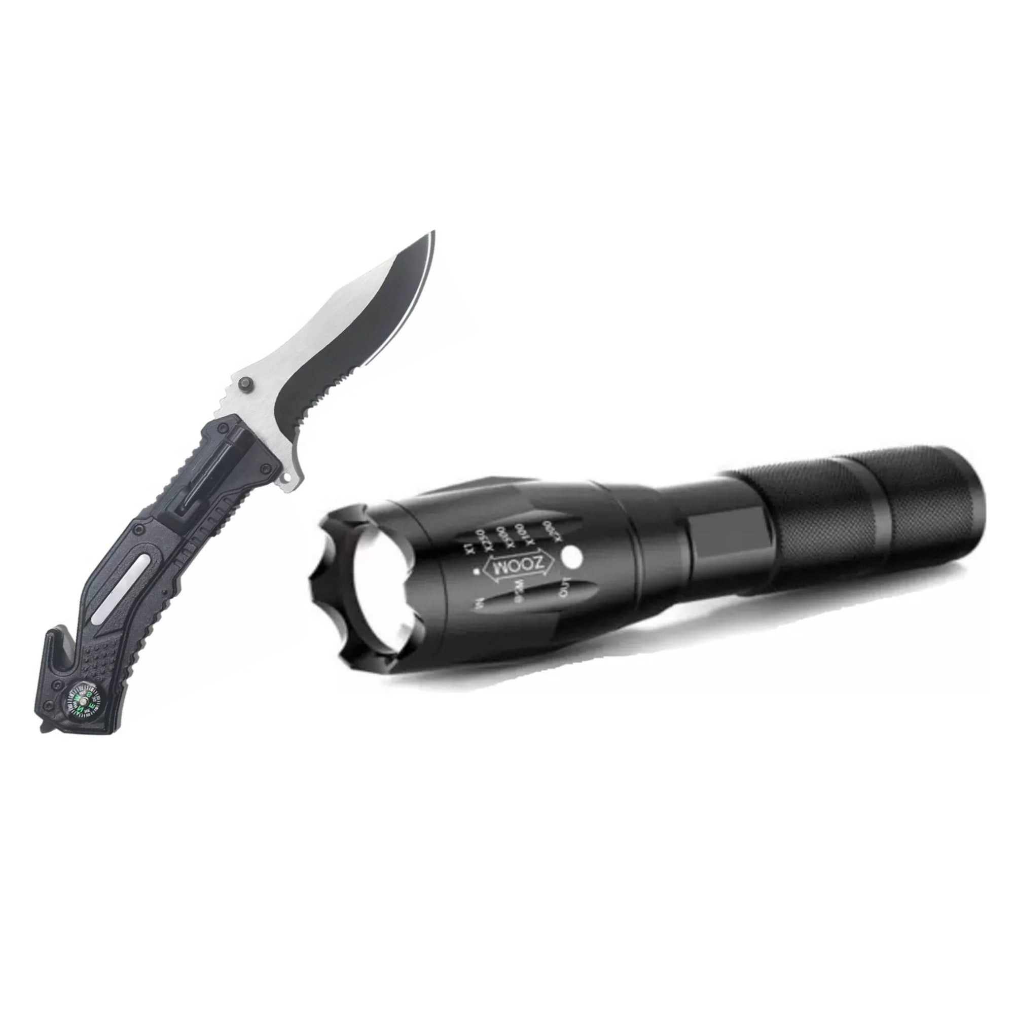 Combo of LED Flashlight and Knife