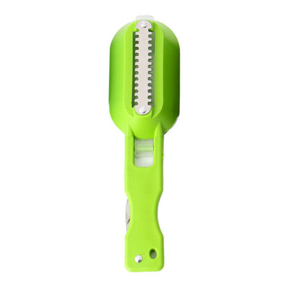 Fish Cleaning Scraping Scales With Knife