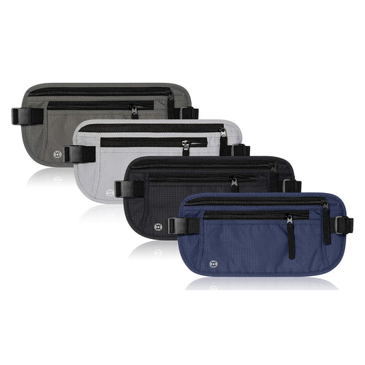 Super Slim RFID Protected Money Belt and Passport Holder For Travel