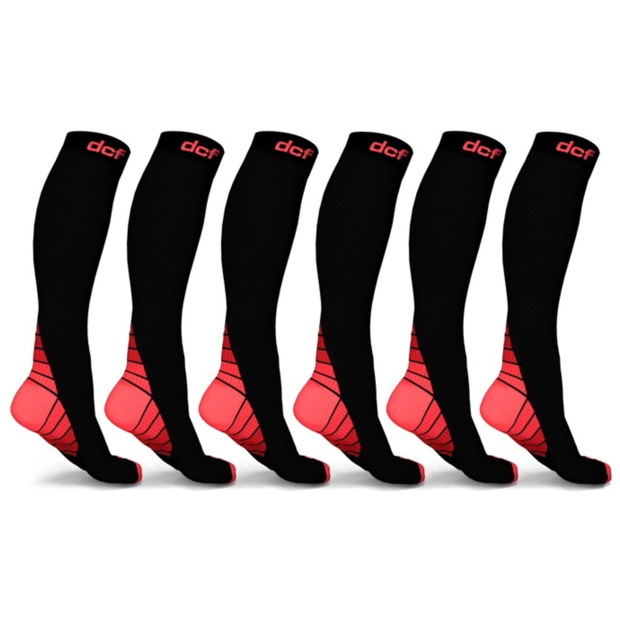 DCF Original Knee High Compression Socks (6-Pack)