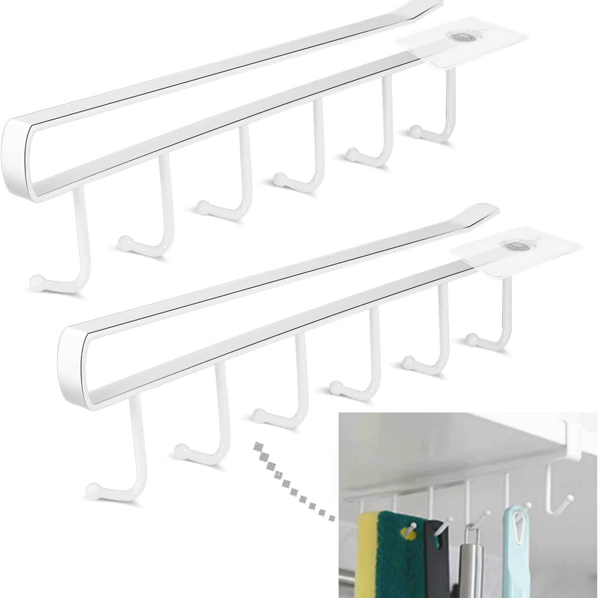 2pcs Kitchen Belts Scarf Hanging Hooks Rack