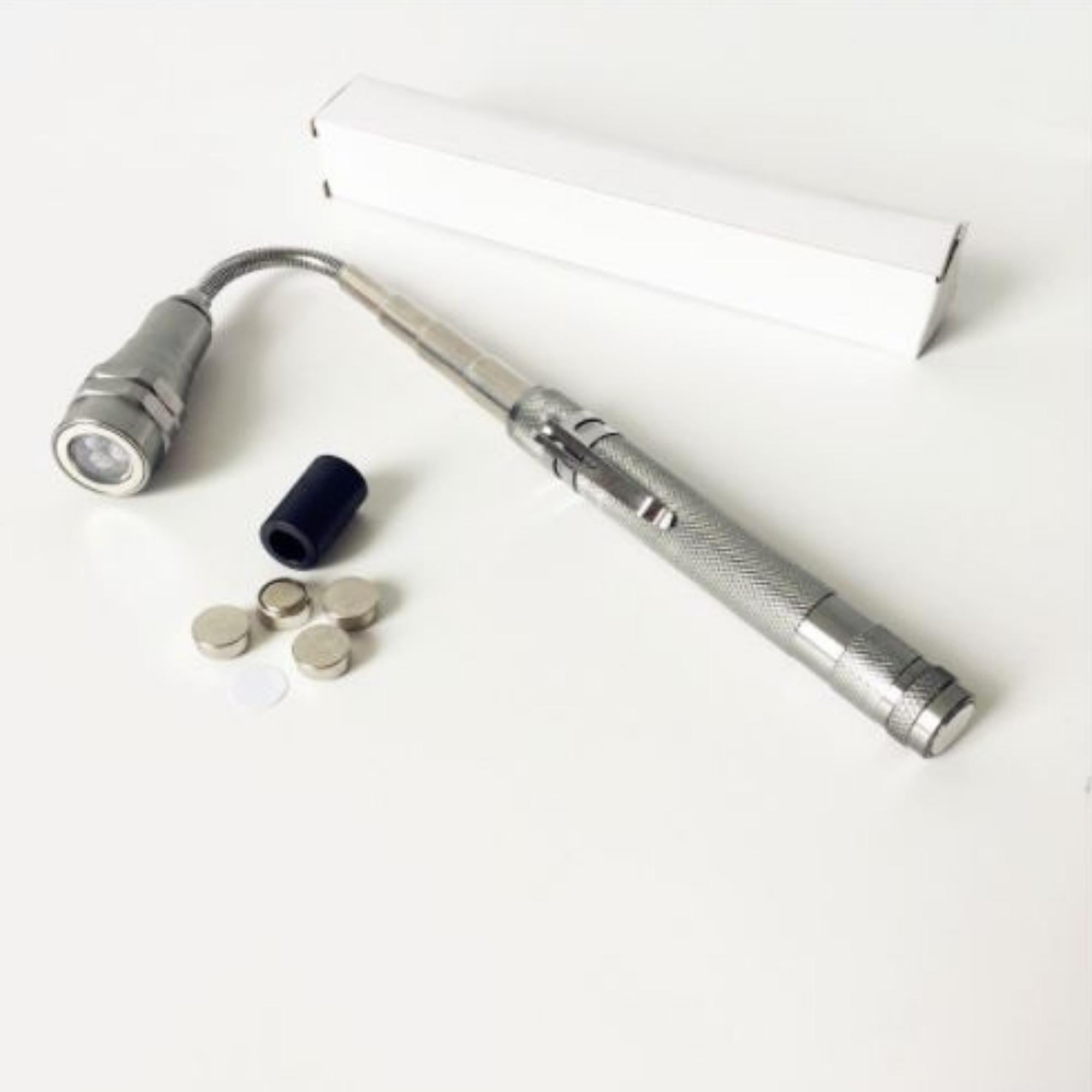 Telescoping Magnetic Pickup Tool with 3 LED Lights and Extendable Neck up to 22"