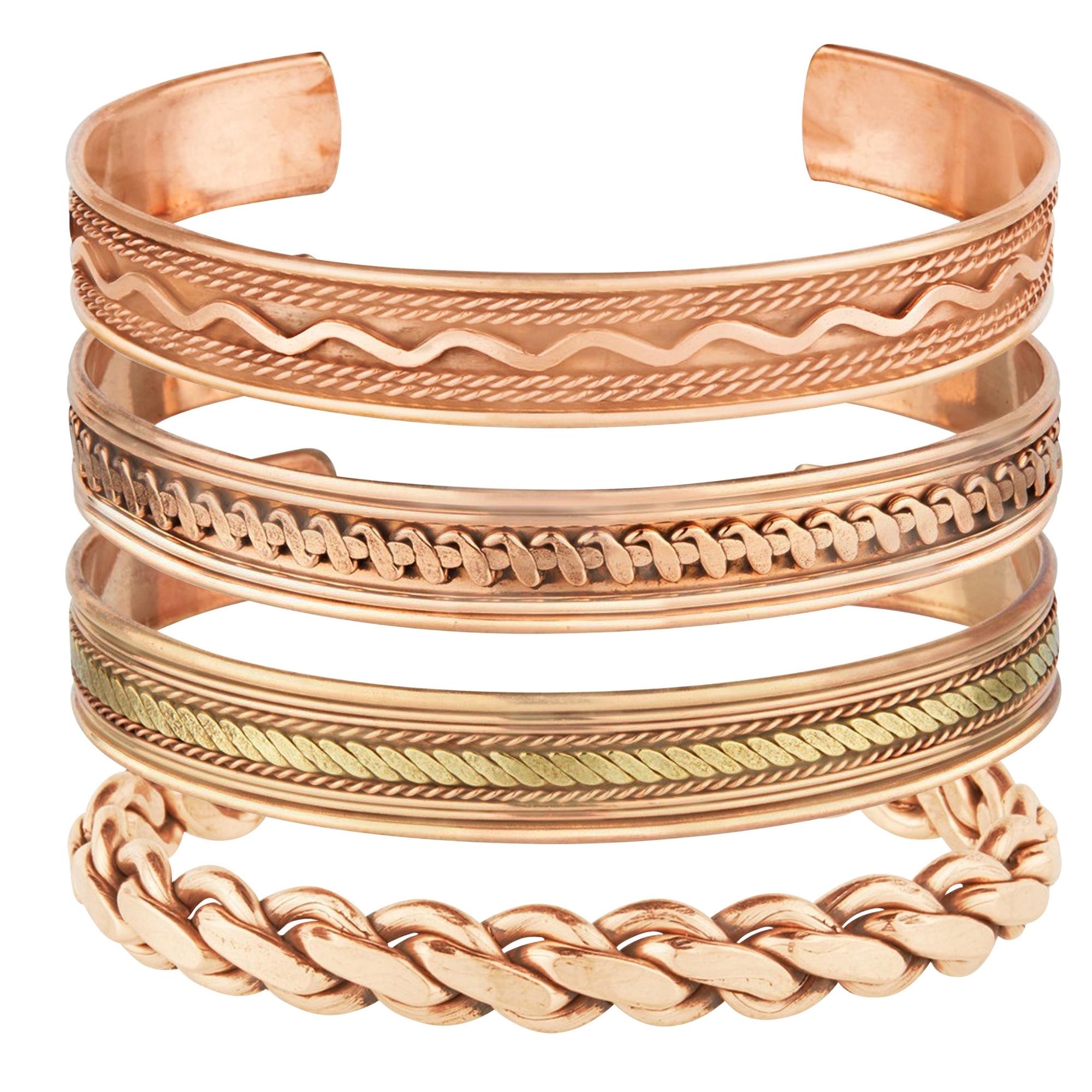 Twist Cuffed Copper Bracelet MEN WOMEN | eBay